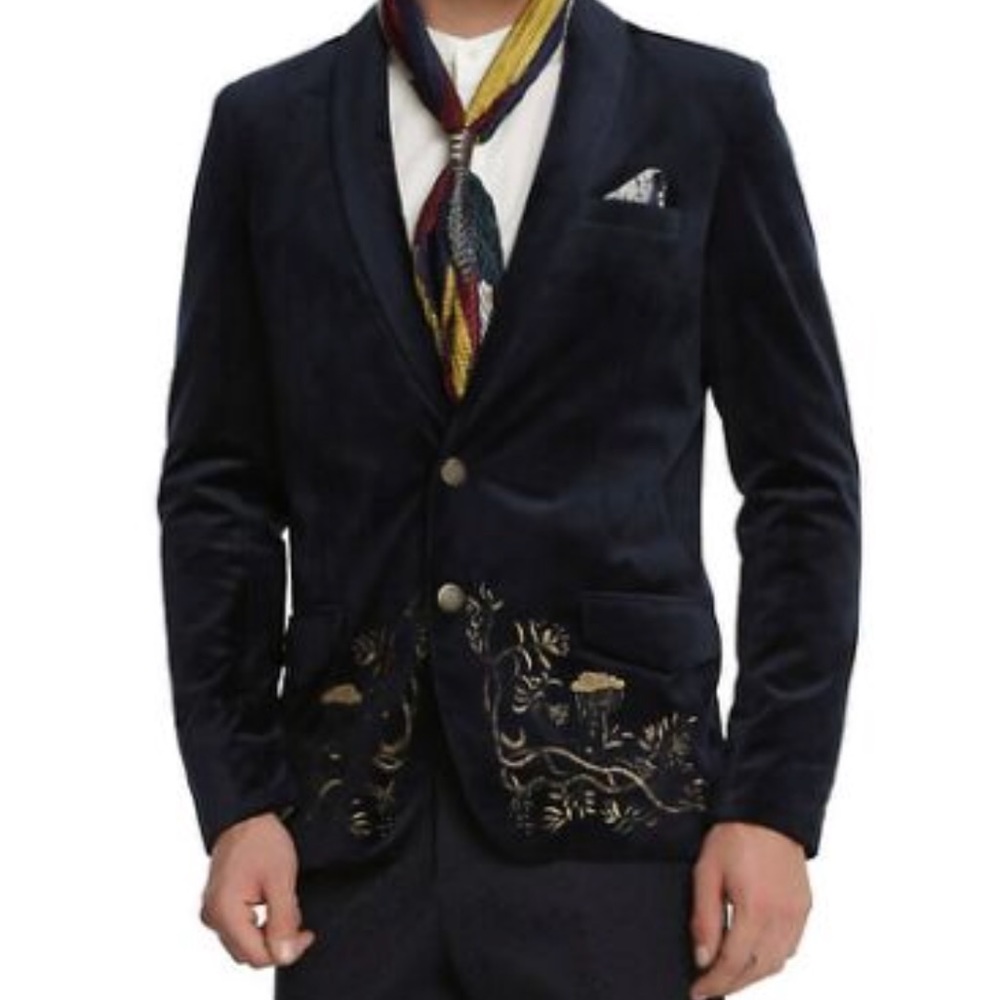🆕Beast Evening Suit Jacket with Gold Threading M